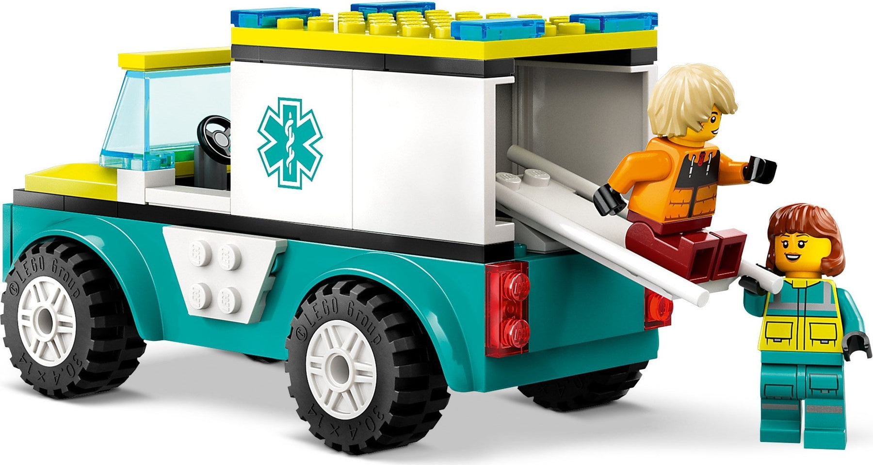 LEGO City 60402 Emergency Ambulance and Snowboarder - SuperSaverAU - view 2