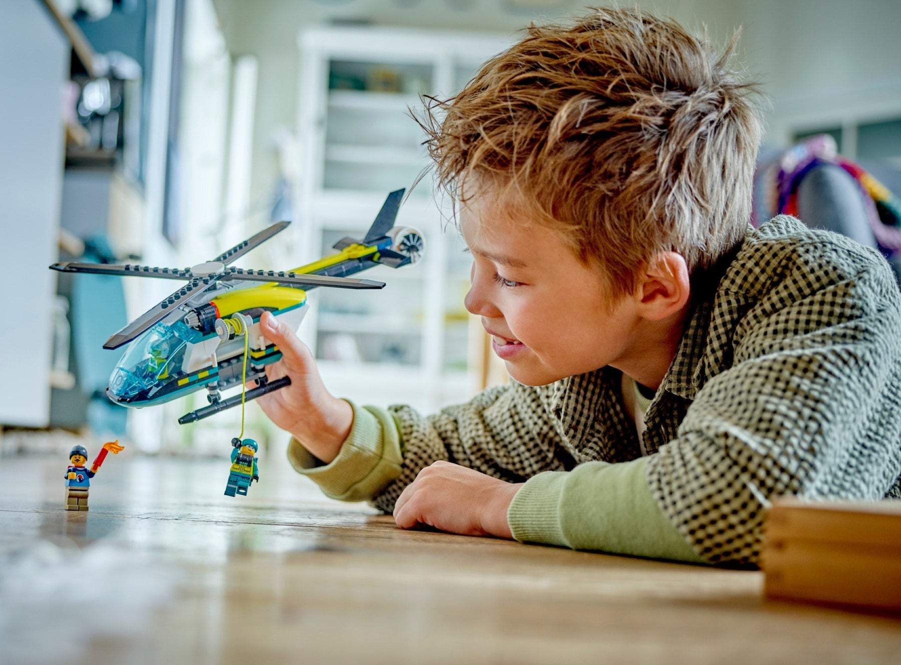 LEGO City 60405 Emergency Rescue Helicopter Toy - SuperSaverAU - view 7