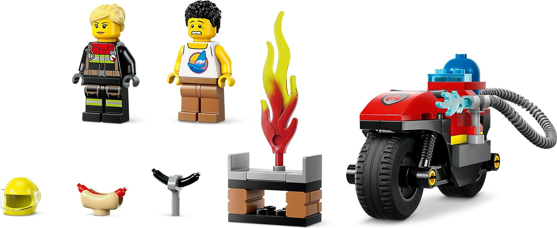 LEGO City Fire Rescue Motorcycle 60410 - SuperSaverAU - view 2