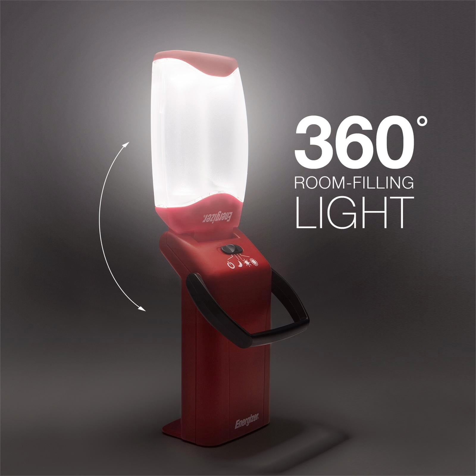 Energizer 500 Lumen Folding LED Lantern Red Water Resistant FL457