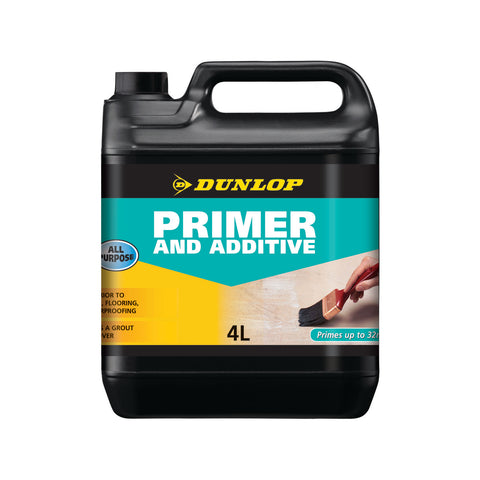 Dunlop 4L Primer & Additive, Concentrated, Tile Adhesive Primer & Grout Additive, Indoor/Outdoor