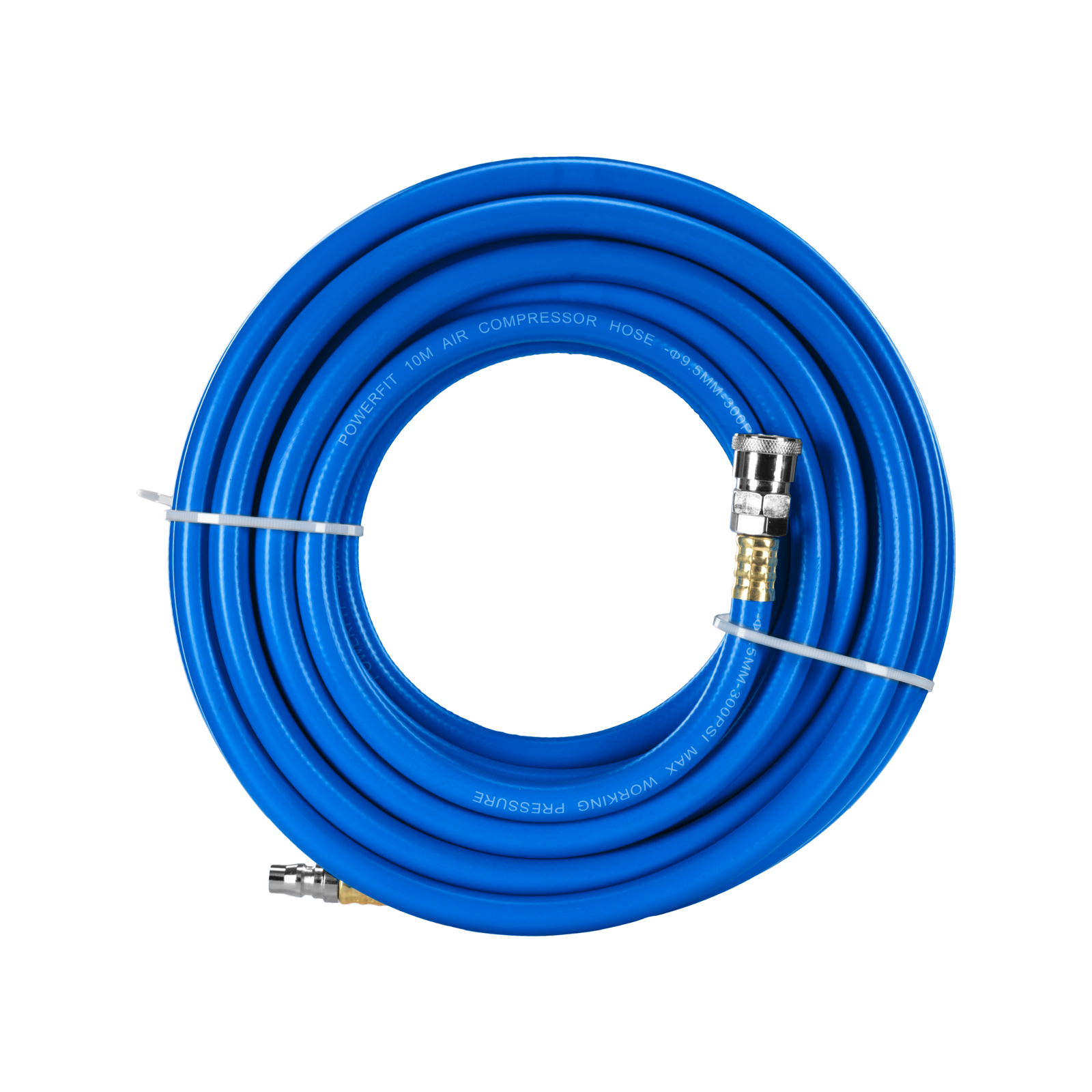 PowerFit 10m Braided Air Hose with Nitto-Style Fittings