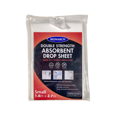 Monarch Paper & Plastic Double Strength Drop Sheet 1.8m x 2.7m