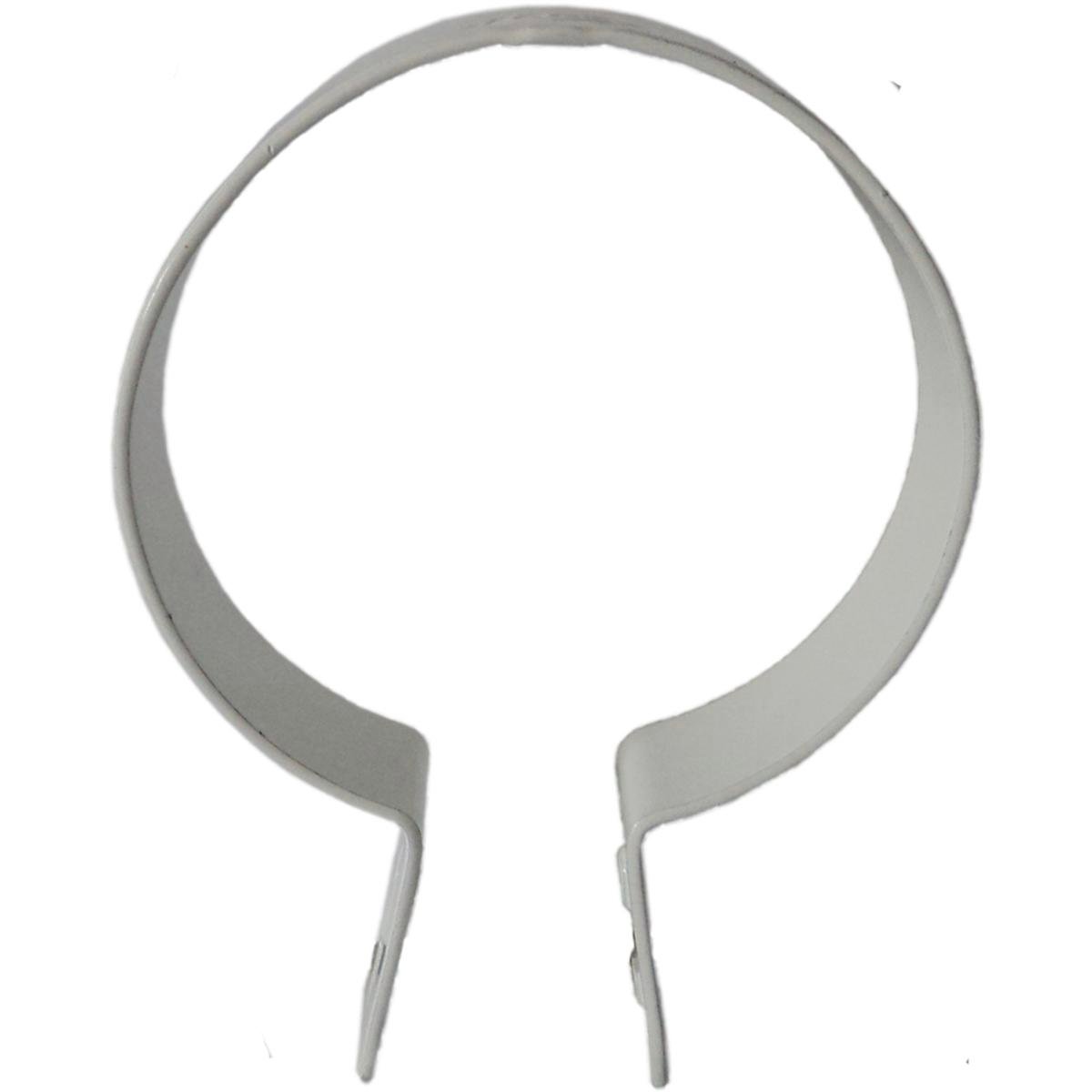 Kinetic 65mm DWV Pipe Clip Head, White Iron - 2 Pack