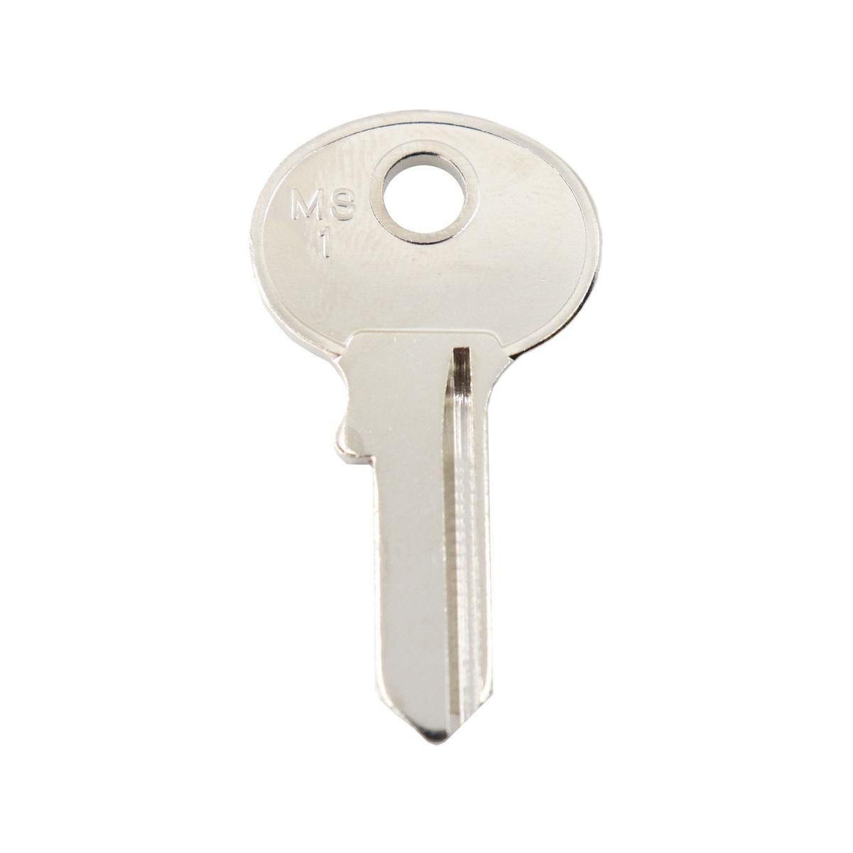 EHI MS1 Silver Nickel Plated Brass Blank Key