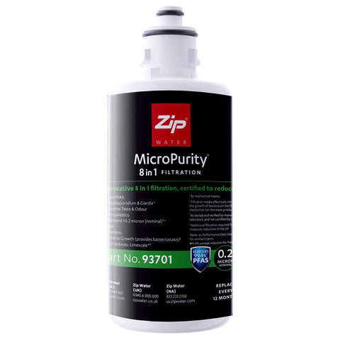 Zip Micropurity 0.2 micron filter for HydroTaps - 4,100 litre capacity, PFAS and microplastics - 93701