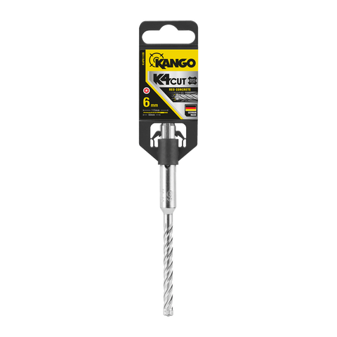 Kango 6mm x 110mm K4 SDS Plus Drill Bit for Concrete, Brick & Stone