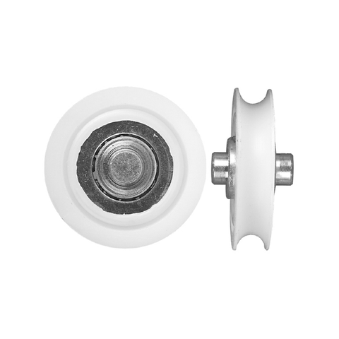 Rolltrak 32mm White Acetal Concave Roller, Patio Door