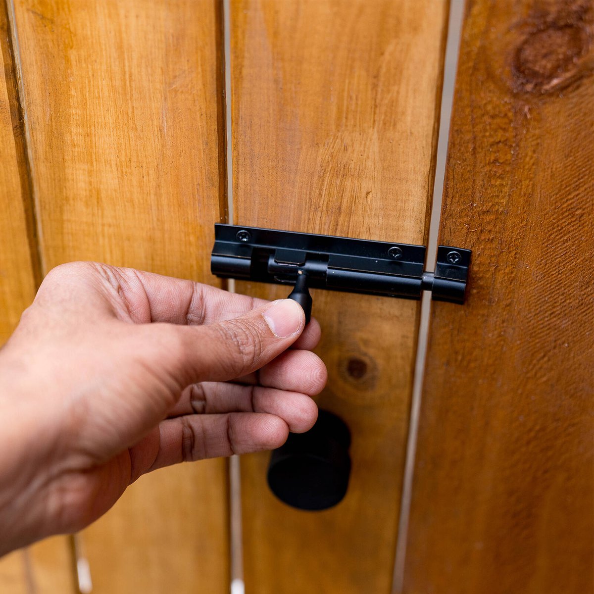 Taskmaster 75mm Matte Black Solid Brass Barrel Bolt for Gates and Doors