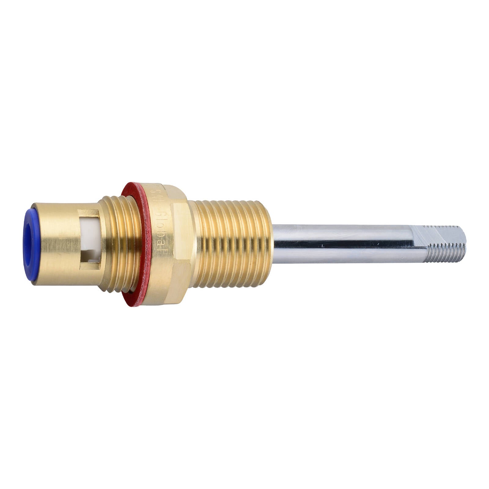 Shaw & Mason Chrome 1/4 Turn Clockwise Ceramic Disc Wall Spindle