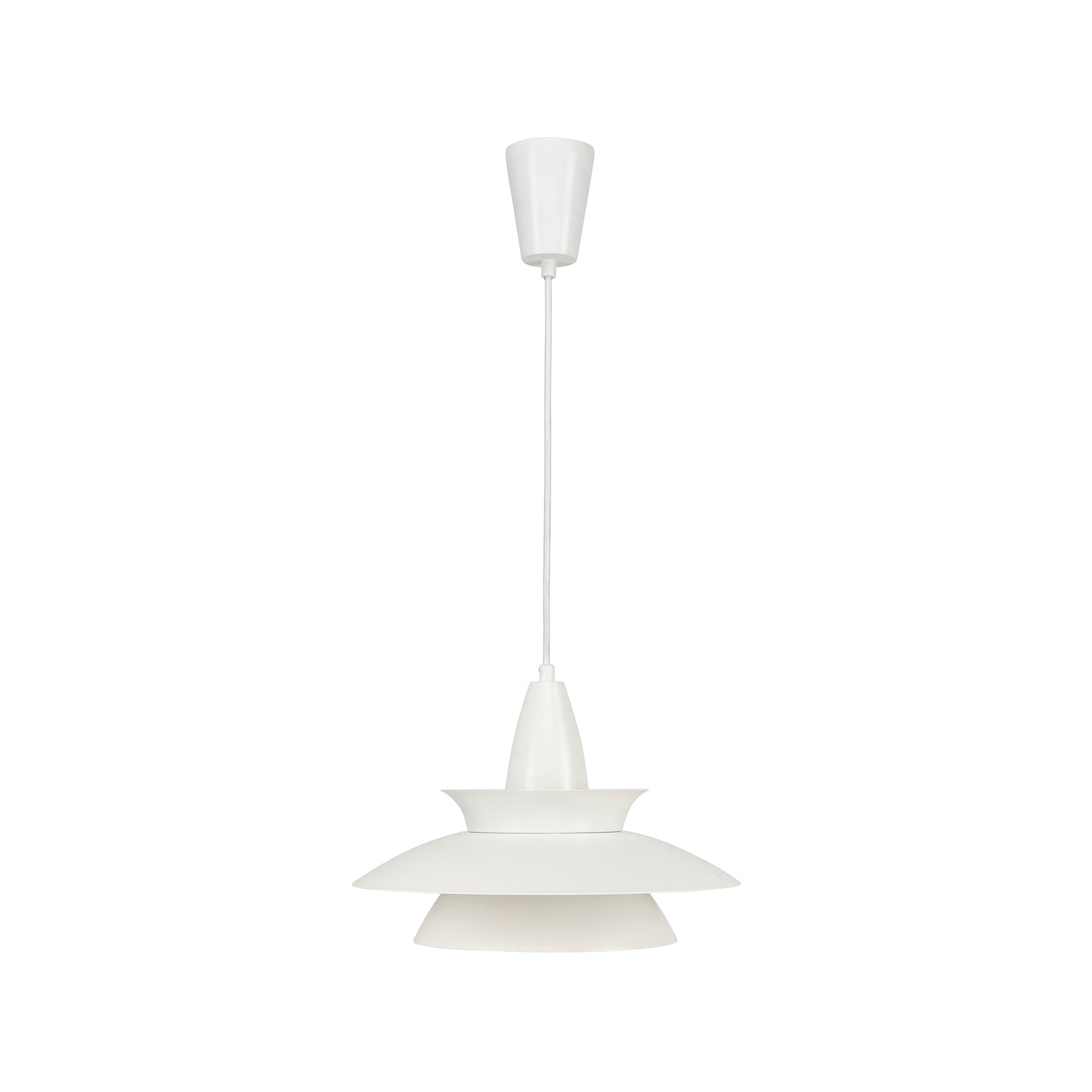 Brilliant Atomic DIY Metal Pendant Light 34cm White Matte E27 22054/05