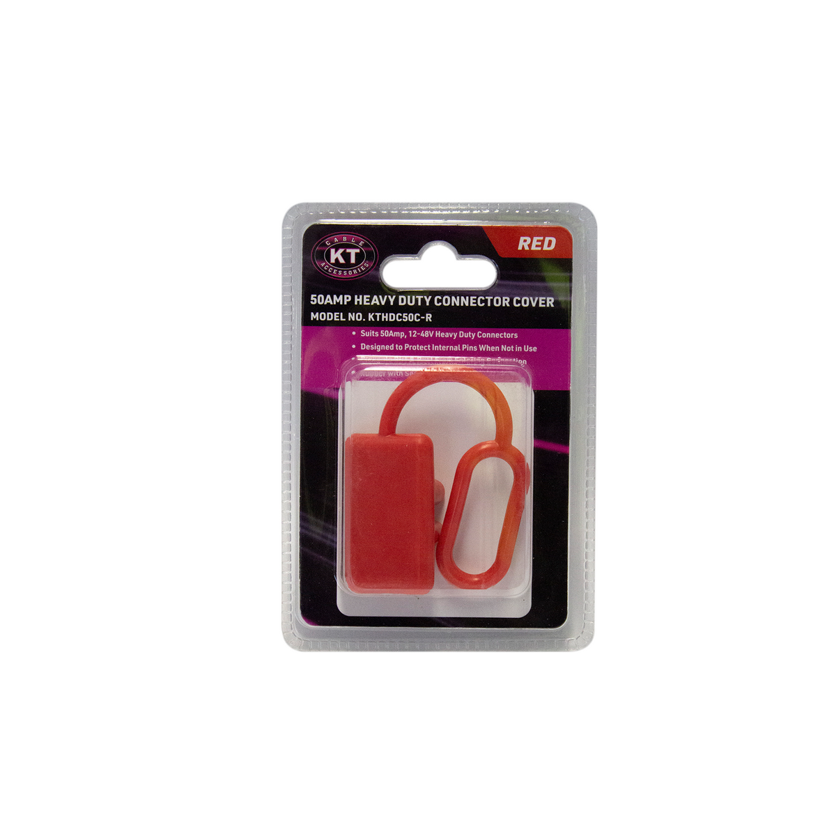 KT Solar HD Connector 50A Cover Red Rubber KTHDC50C-R