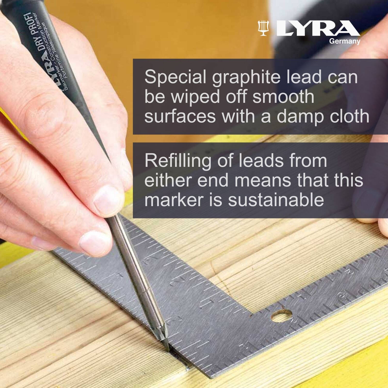 Lyra 2B Lead Carpenters Pencil