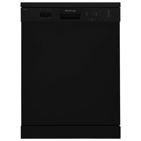 Artusi 60cm Freestanding Dishwasher 13 Place Settings - Black, Eco Wash, Delay Start - ADW5002B