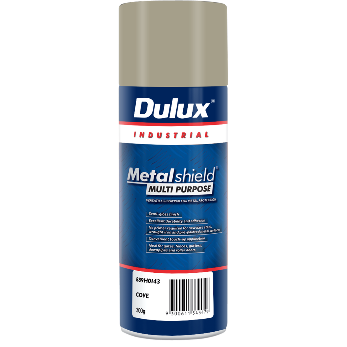 Dulux Metalshield 300g Multipurpose Spray Paint Satin Cove - Metal Protection