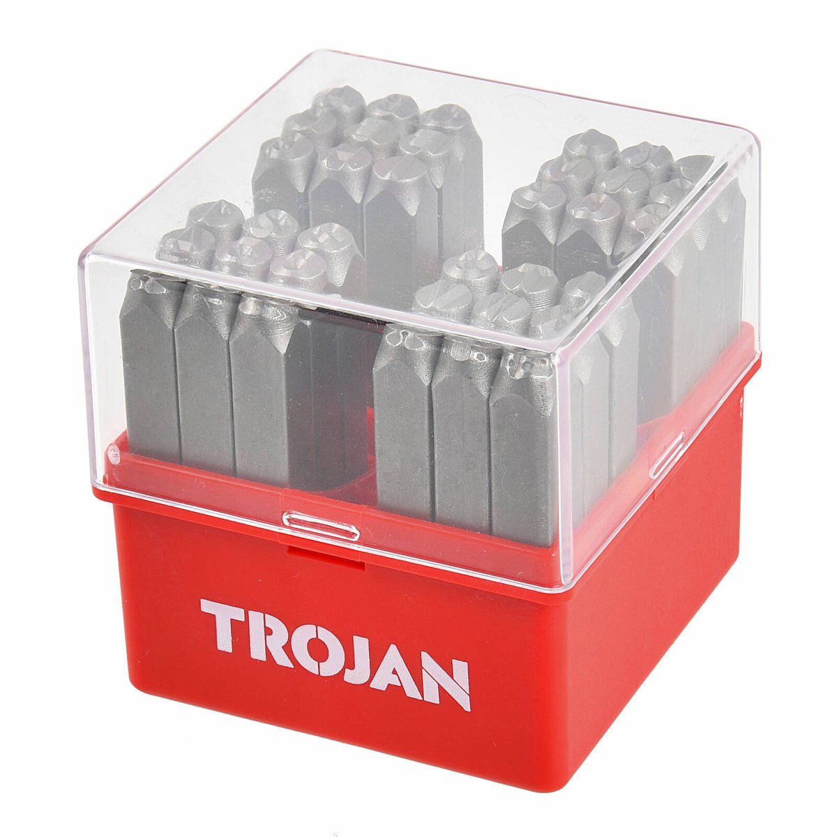 Trojan 36 Piece Letter & Number Stamp Set, Heat Treated A-Z & 0-9