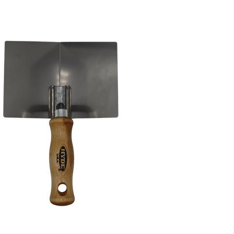 Hyde Plasterboard Inside Corner Tool Stainless Steel Blades Hardwood Handle