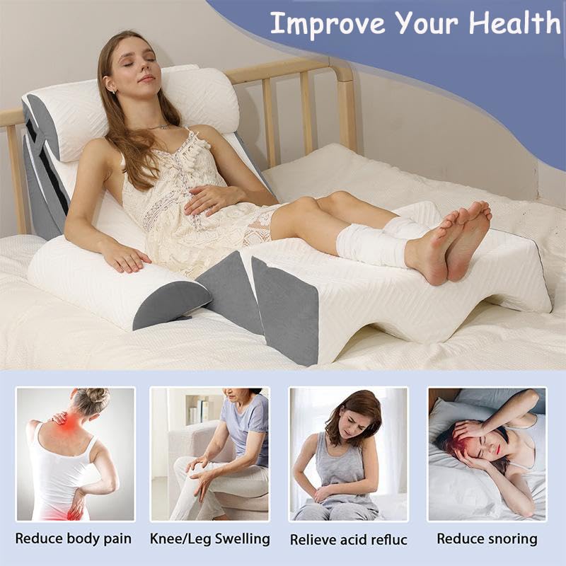 Orthopaedic Bed Wedge Pillow Set - 6 Piece