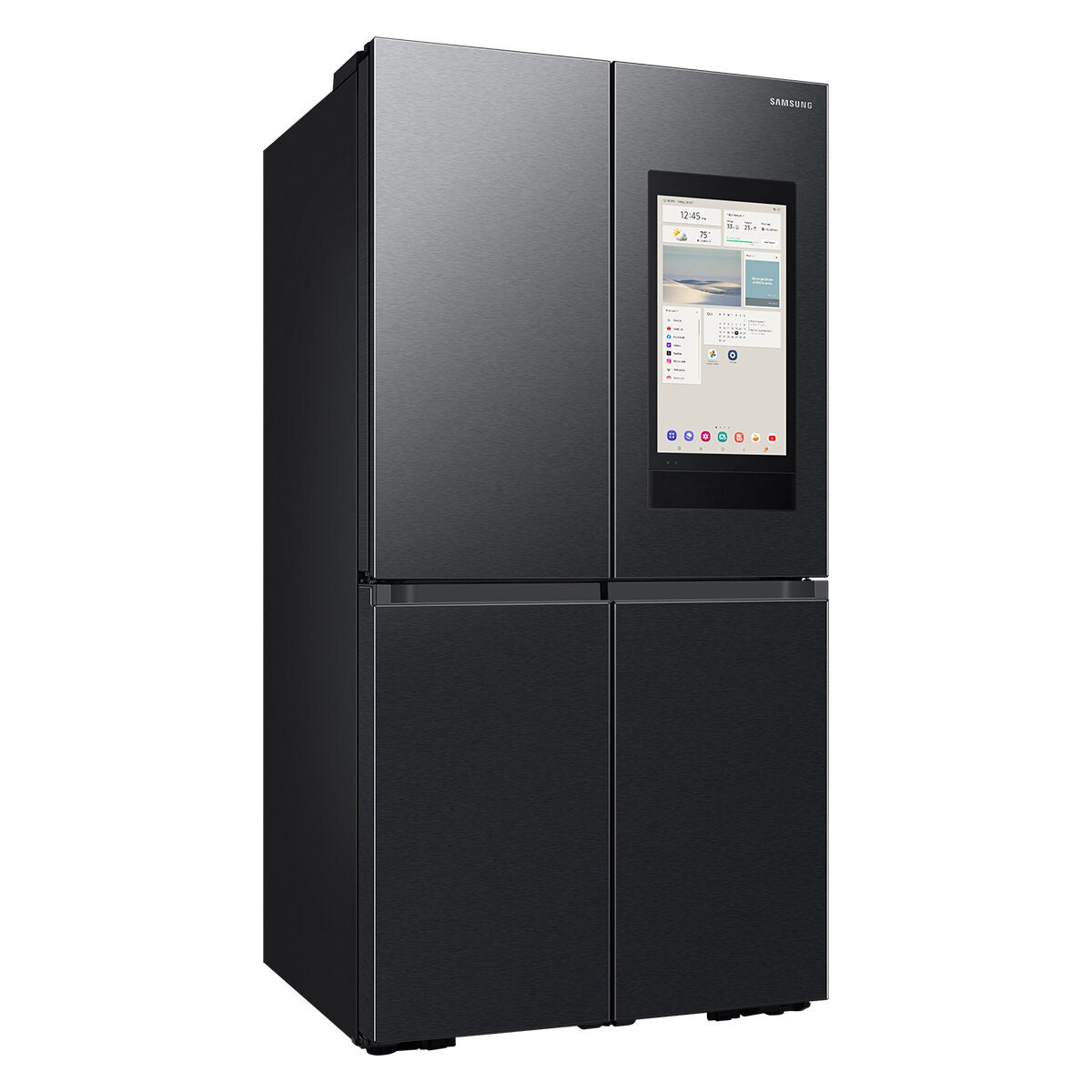 Samsung 636L AI Family Hub French Door Fridge - Matte Black, Internal Beverage Centre - SRF9400BFH