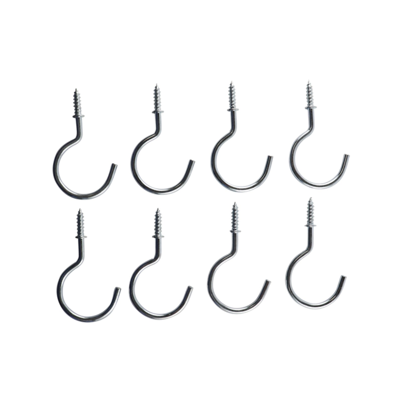 Everhang 28mm Zinc Plated Steel Cup Hook - 8 Pack