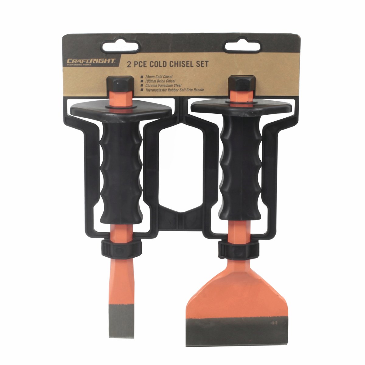 Craftright 2 Piece Cold Chisel Set, 40Cr Steel