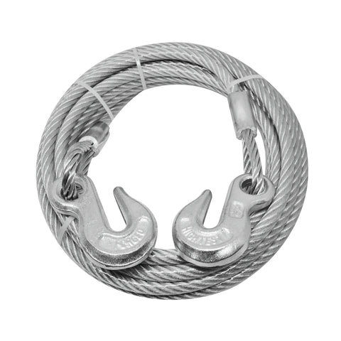 Pinnacle 8mm x 8m Galvanised Steel Wire Rope with Hooks, 910kg