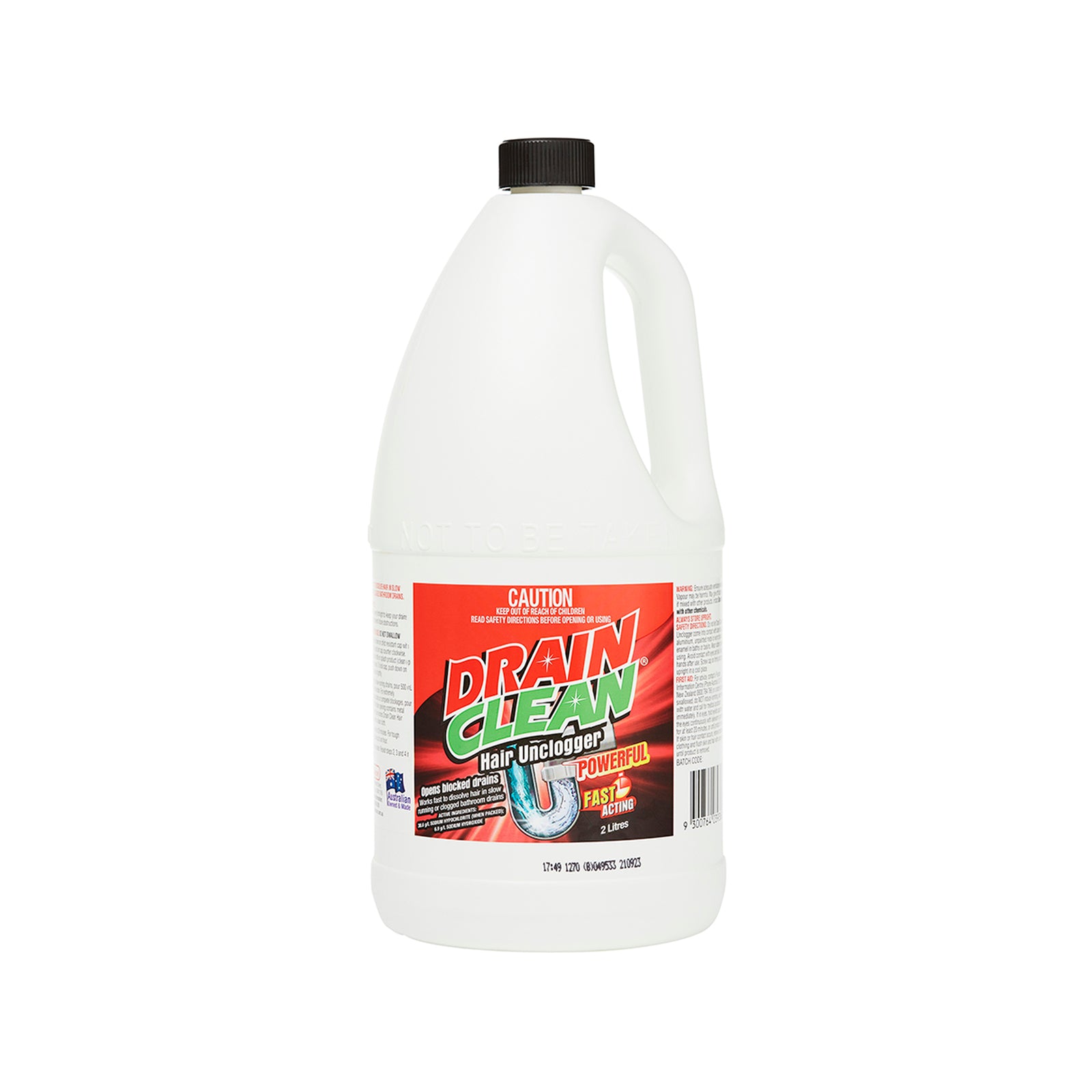 Drain Clean 2L Hair Unclogger - Liquid Drain Cleaner