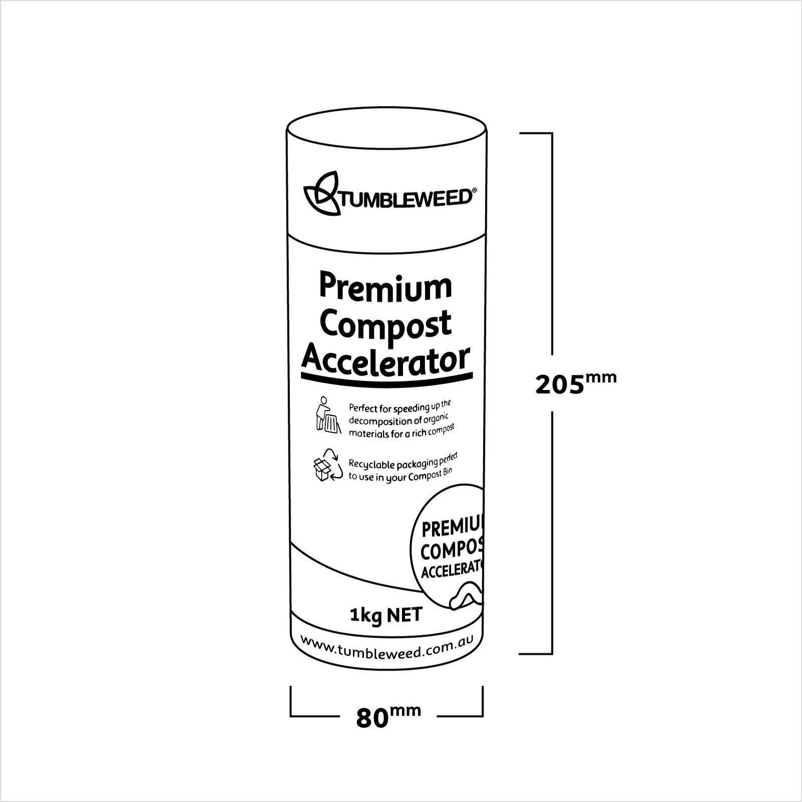 Tumbleweed Premium Compost Accelerator 1L