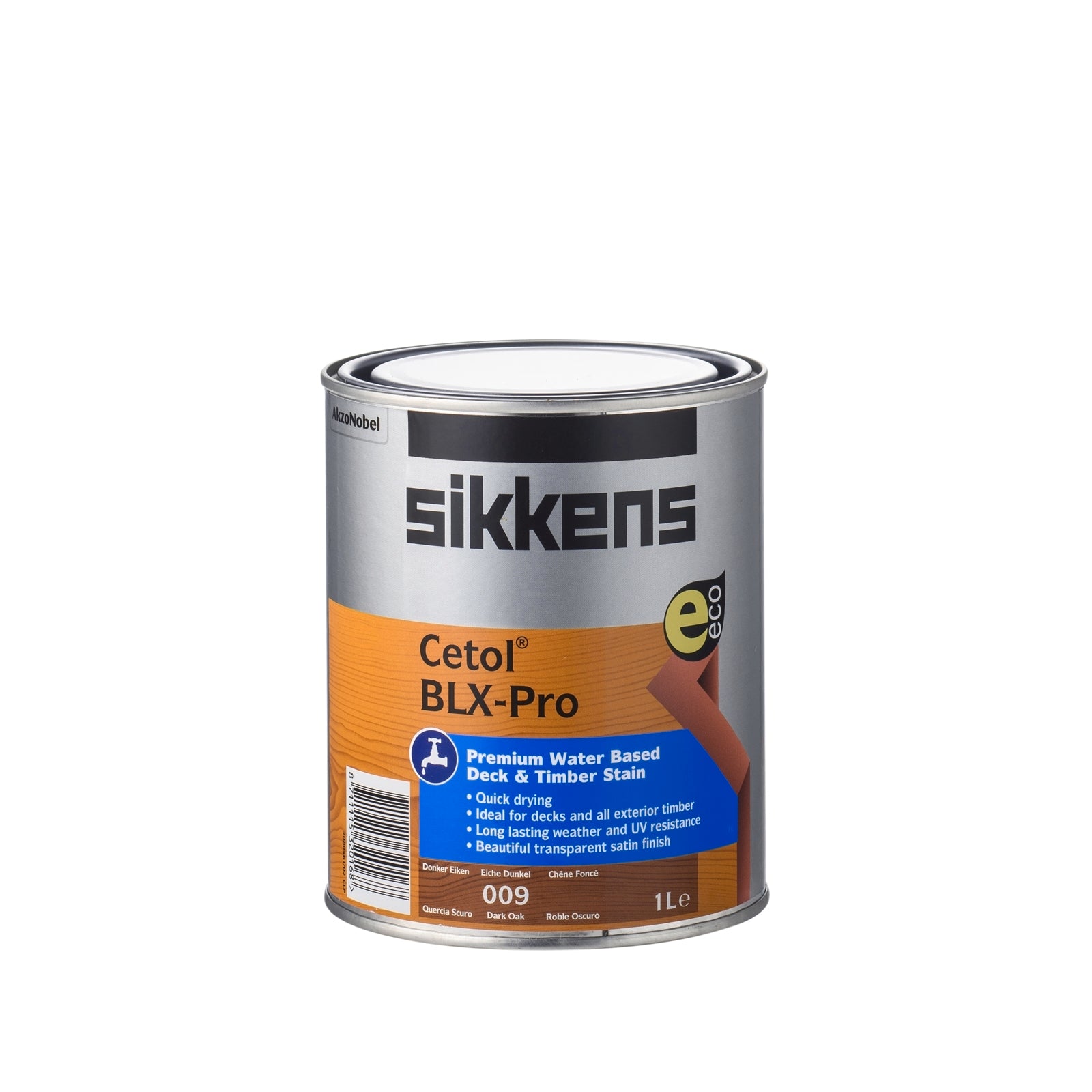 Sikkens Cetol BLX-Pro Dark Oak Timber Stain 1L - Water-Based Interior Wood Stain