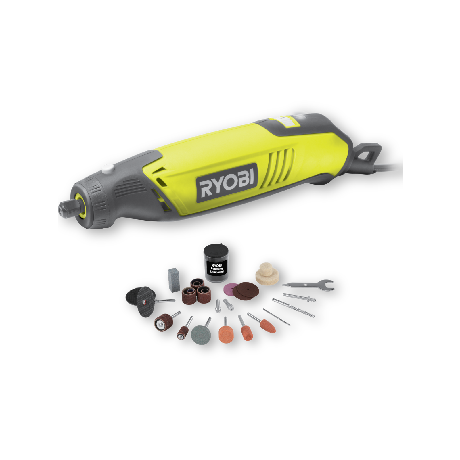 Ryobi Essential Rotary Tool, 150W, 240V, 30 Accessories RRT090