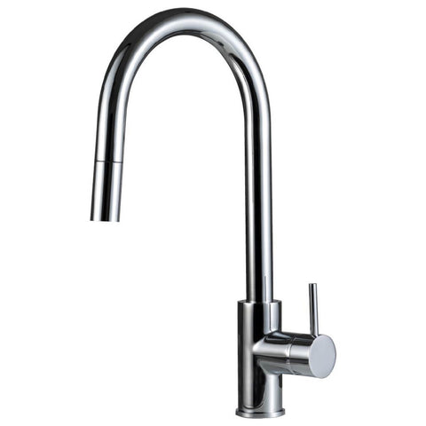 Rogerseller Tonic Sink Mixer with Pull Out Spray 6L/min - Chrome, 5-Star WELS - 3606013801