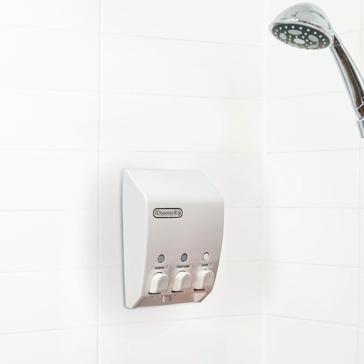 Better Living Classic Triple Chamber Shower Dispenser 430ml - White