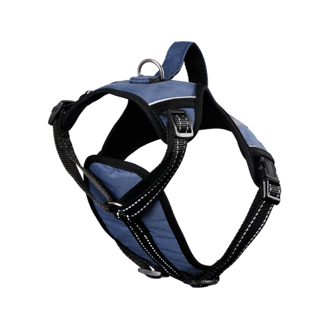 Happy Tails Explorer Dog Harness Medium, Adjustable 56-69cm, Reflective Padded