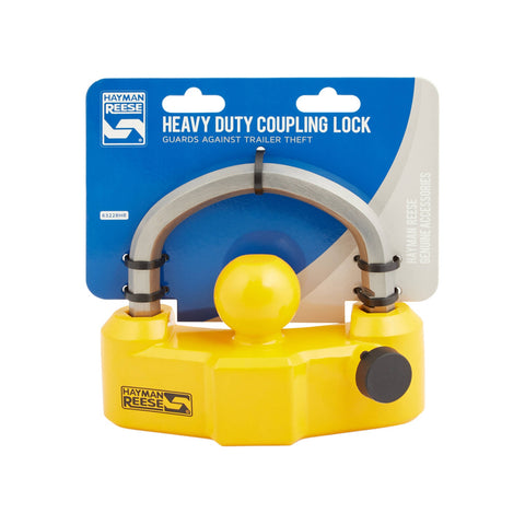 Hayman Reese Heavy Duty Coupling Lock - Blue Steel Trailer Coupling Lock