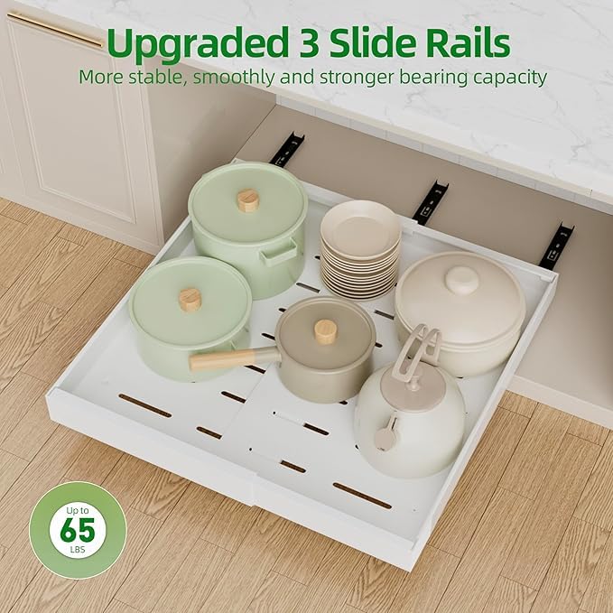 Expandable Pull-Out Cabinet Organiser 12-20" - 2 Pack