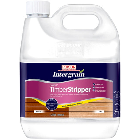 Intergrain 4L Liquid 8 Timber Stripper Water Based Interior Exterior