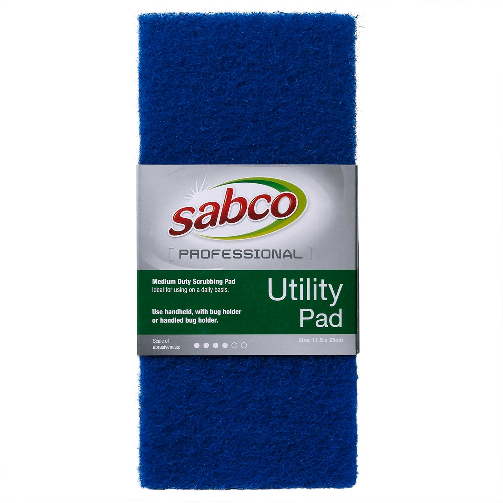 Sabco Professional 115 x 250mm Blue Utility Pad Medium Duty Odour Resistant
