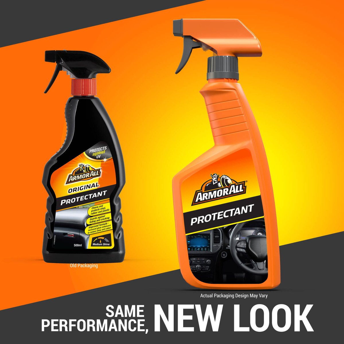 ArmorAll Protectant Spray 500ml Interior UV Protectant for Vinyl, Rubber & Plastic