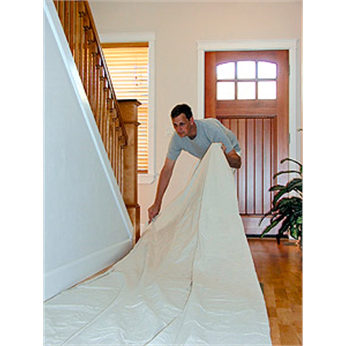 Wagner 3.65 x 3.65m Heavy Duty Canvas Drop Sheet, White Cotton