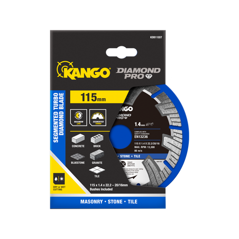 Kango 115mm Segmented Turbo Diamond Saw Blade KDB115ST