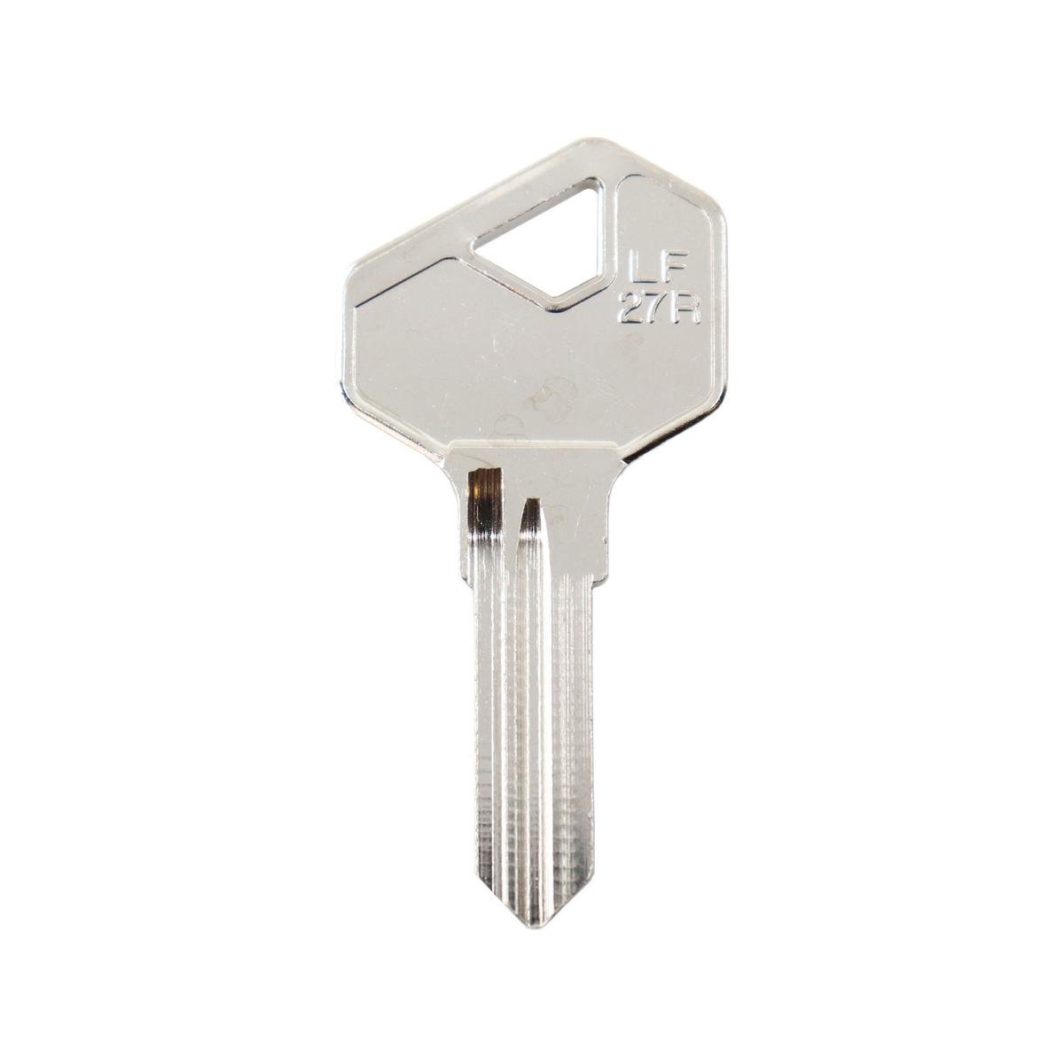 EHI LF27 49mm Silver Blank Key, Nickel Plated Brass