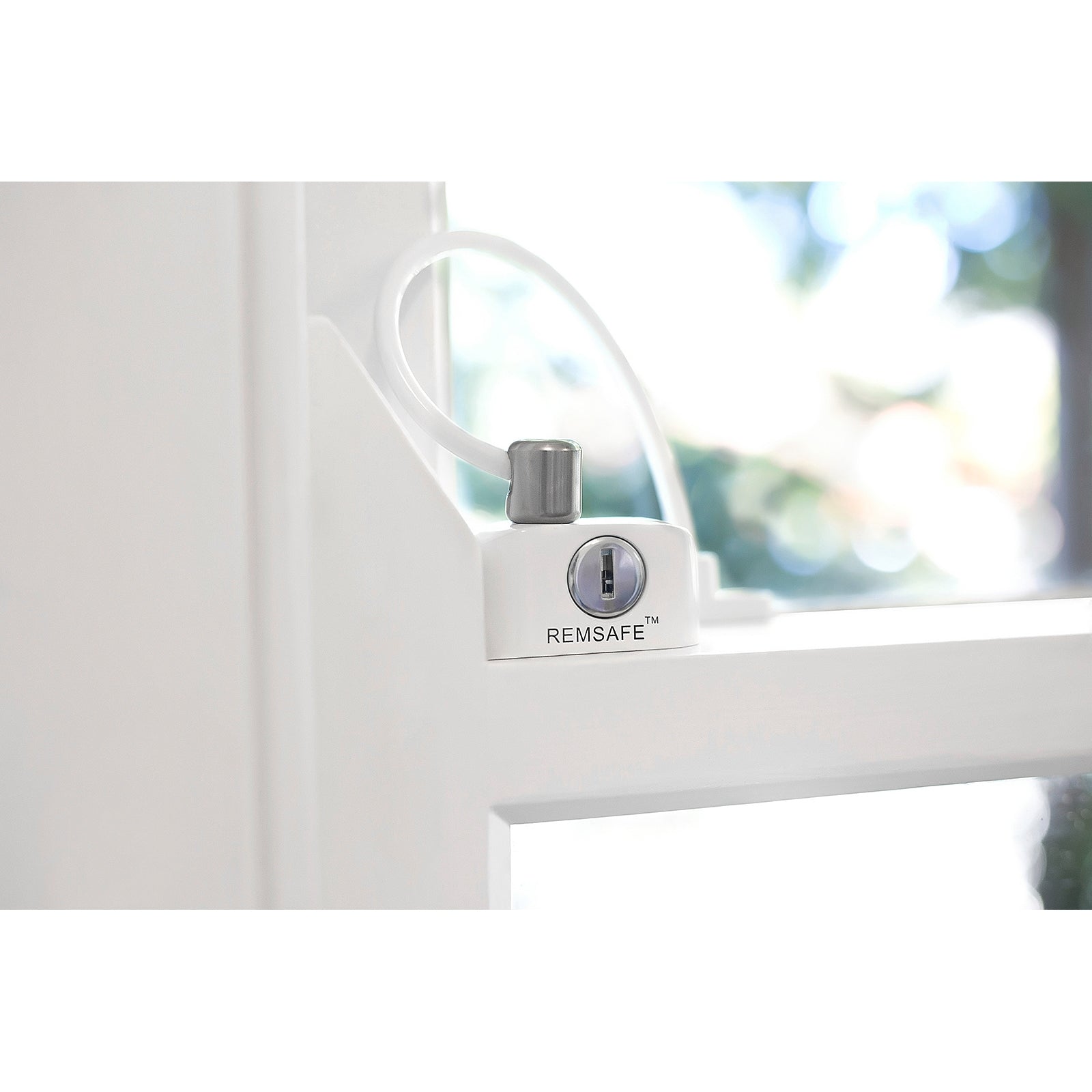 Remsafe White Window Restrictor Cable Lock Keyed