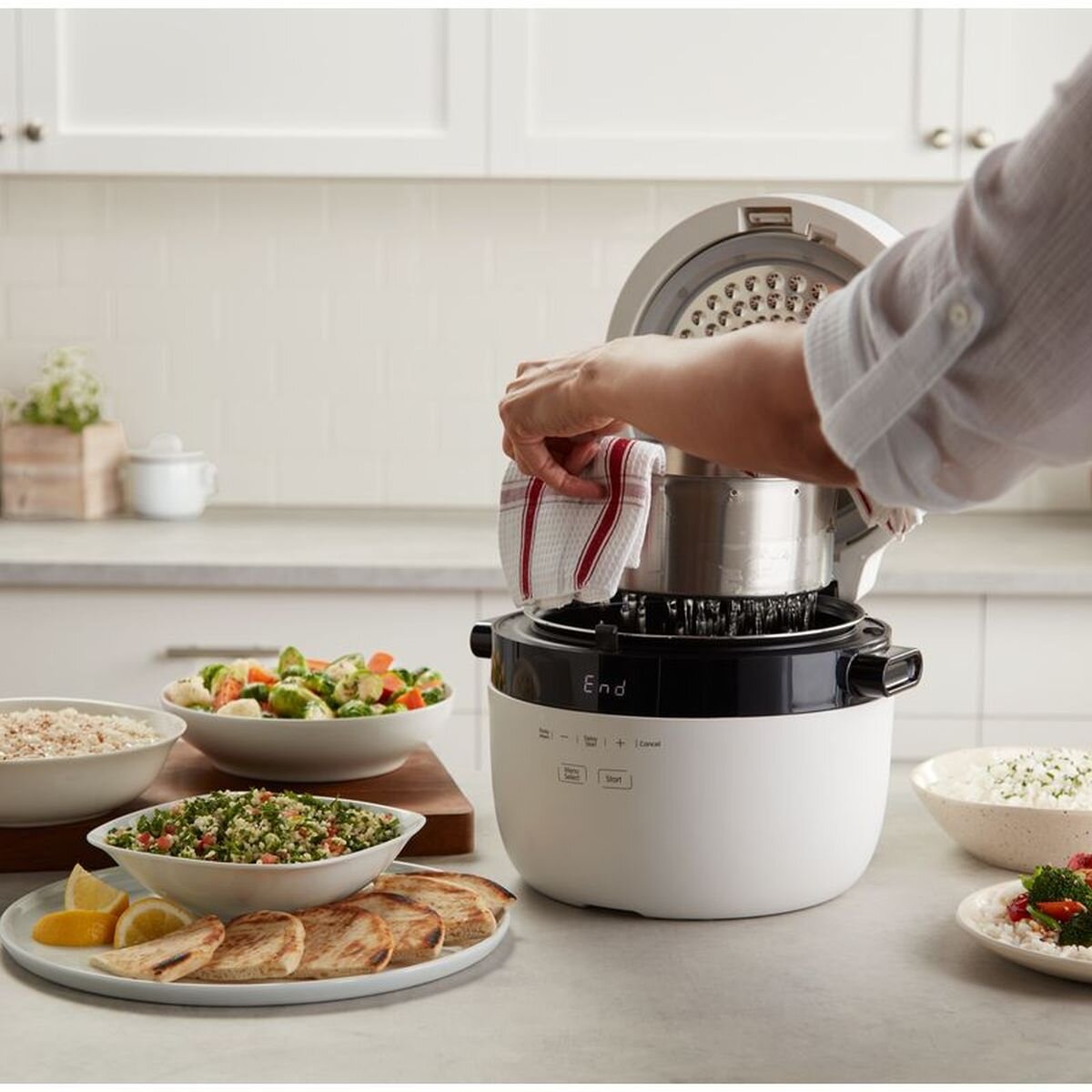 Instant Pot 10 cup rice and grain cooker - CarbReduce, 28 one-touch programmes, white - 140-5022-01-AU