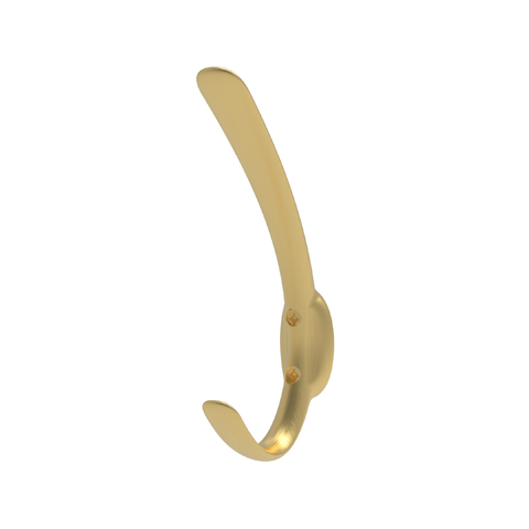 MODE Single Brushed Brass Hat & Coat Hook