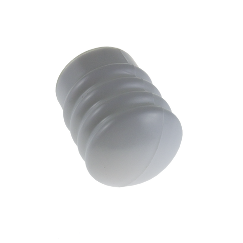 Adoored 45mm White Cushion Door Stop - Wall Mounted, Interior