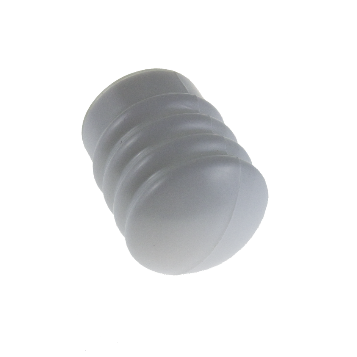 Adoored 45mm White Cushion Door Stop - Wall Mounted, Interior
