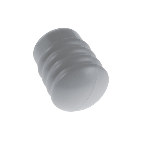 Adoored 45mm White Cushion Door Stop - Wall Mounted, Interior