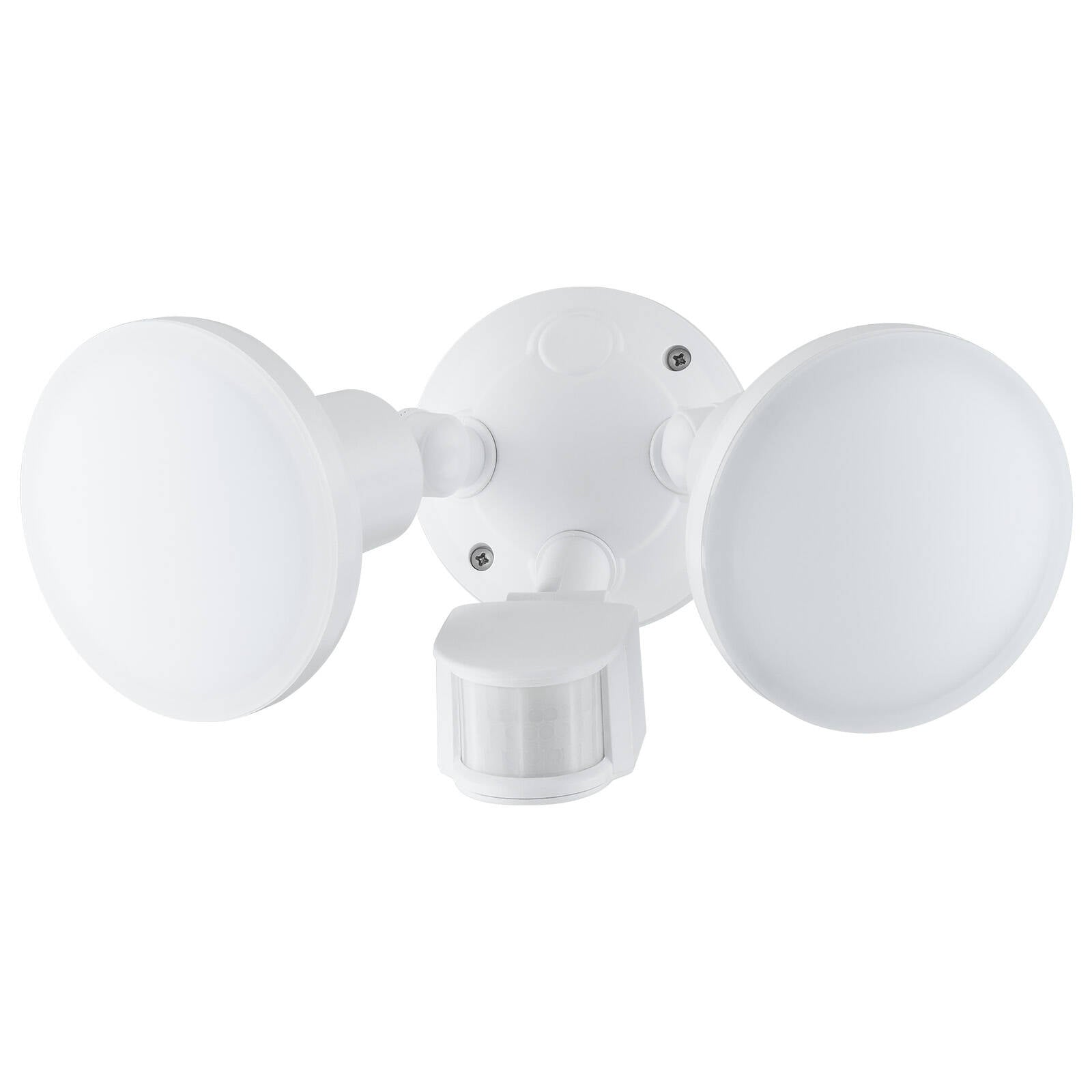 Arlec 20W LED Twin Security Floodlight with Motion Sensor, IP-Rated, White MAL404