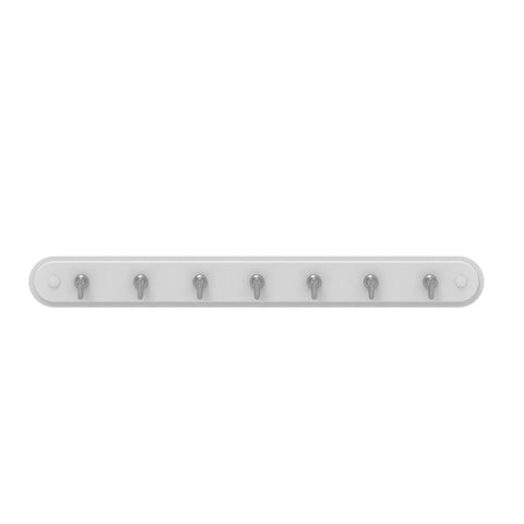 Mode Perma White Key Rack 7 Chrome Hooks