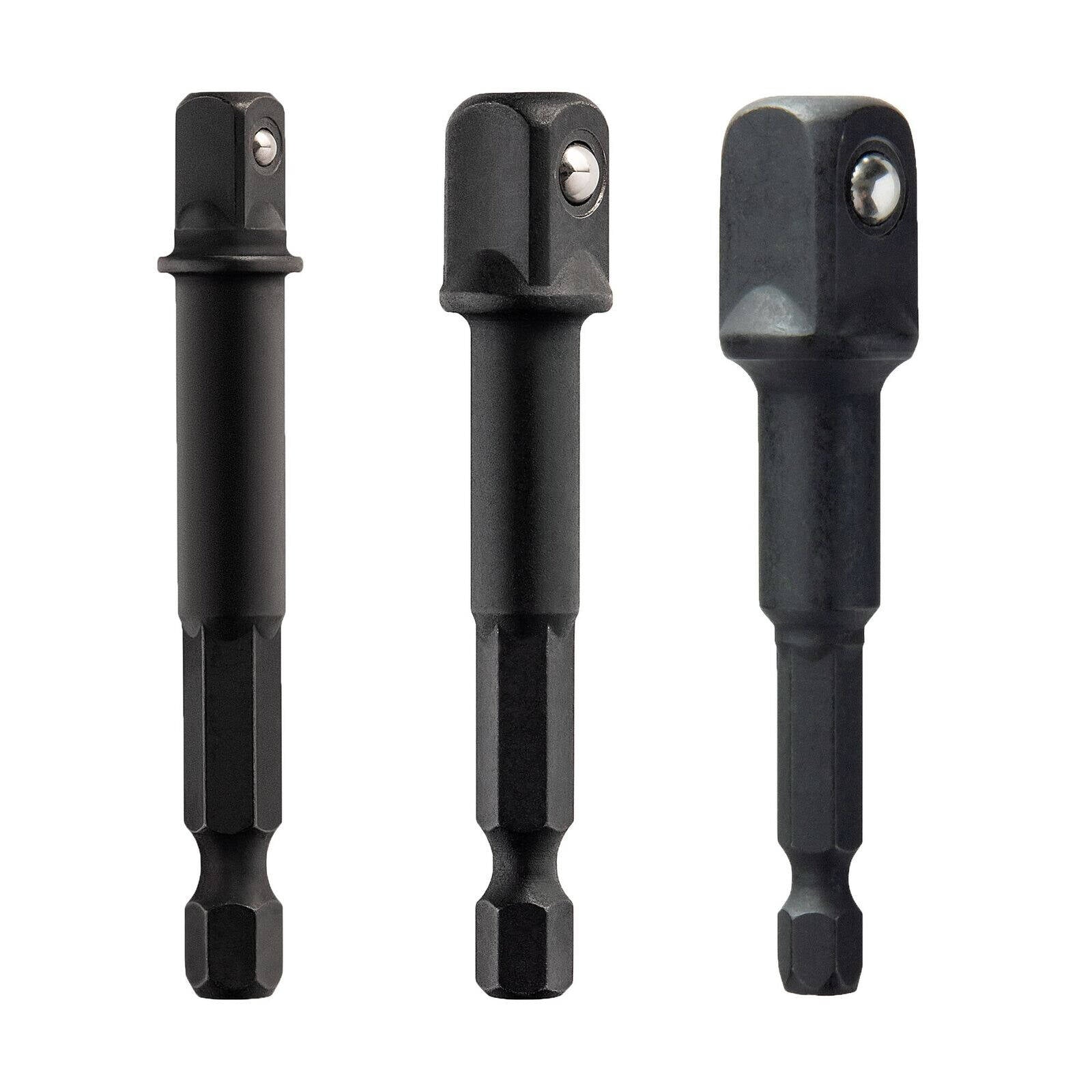 DeWALT 3 Piece Impact Socket Adapter Set 1/4", 3/8" & 1/2" DWAFADPTFT3